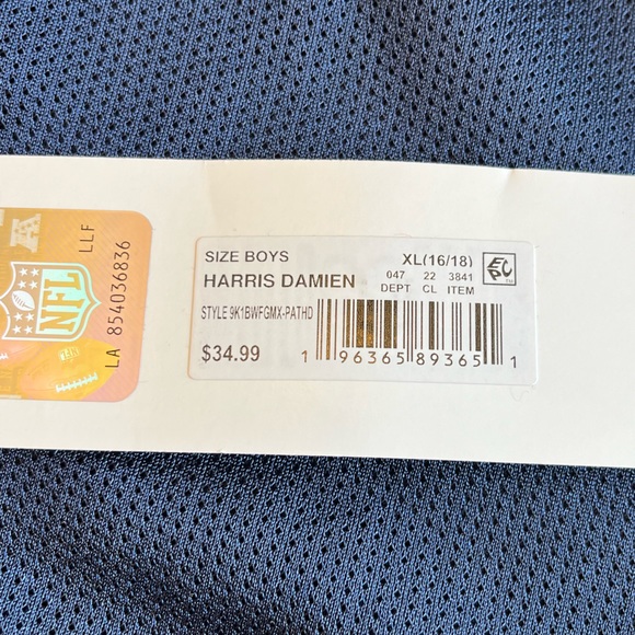 NWT NFL New England Patriots Jersey. - Picture 4 of 7